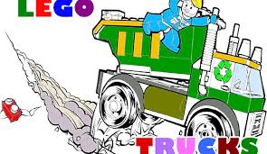 Truk dan alat berat kartun yang sangat sederhana. Mewarnai Truk Lego Game Online Gratis