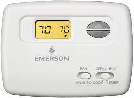 Air conditioning systems are more than just the condenser unit (the ac unit or heat pump) sitting outside your home. Emerson 1f79 111 Digital Non Programmable Thermostat Programmable Household Thermostats Amazon Com