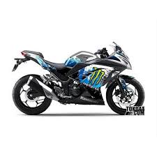 Mod ini akan mengganti tampilan bf400 yang ada di gta san andreasmu menjadi vario babylook seperti pada ss di samping. Decal Sticker Modifikasi Kawasaki Ninja 250 Fi Grey Monster Snow Dekal Shopee Indonesia