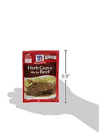 230 mg sodium (10% dv); Amazon Com Mccormick Herb Gravy Mix For Beef 1 Oz Grocery Gourmet Food