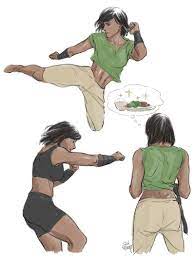 Thank You For Waiting Anon Sorry This Is More Punching And Kicking Rather Than Real Wrestling Korra Avatar Avatar Airbender Korra