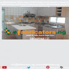 Update your kitchen with our selection of kitchen cabinets from menards. Kitchen Cabinet Hdf Stainless Steel Countertop Eyesight Fabricators 08068966121