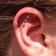 Bananzaaaaa Did This Fun Triple Flat A Little But Ago Neometal Neocult Piercing Piercings Earpiercing Cowpok Flat Piercing Piercings Piercing
