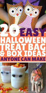 Easy Halloween Treat Bags And Boxes Ideas To Diy Instructions Tutorials Halloween Treat Bags Halloween Treat Bags Diy Halloween Treats Easy
