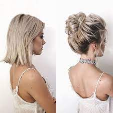 40 Wedding Hairstyles For Short Hair Frisuren Short Hair Updo Hair Styles Medium Hair Styles