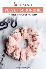 Descargar películas utorrent gratis en español. Diy Velvet Scrunchie Free Crochet Pattern Sarah Maker Crochet Hair Accessories Free Crochet Pattern Scrunchies