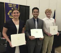 Conroe Noon Lions award Outstanding Youth scholarships