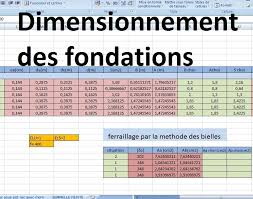 Dimensionnement Des Fondations Avec Excel Cours Genie Civil Devis Batiment Genie Civil