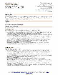 trial attorney resume samples qwikresume