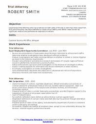 trial attorney resume samples qwikresume