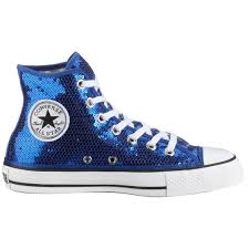 Black And Blue Converse High Tops Royal Blue Sequin Converse High Top Sneakers Sequin Converse Converse High Top Sneaker Converse