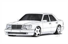 Mercedes Benz 500e W124 Drawing By Vertualissimo Mercedes Car Mercedes Benz 190e Mercedes Benz