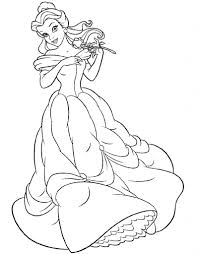 Beauty and the beast coloring pages. Beauty And The Beast Belle Coloring Pages 101 Coloring