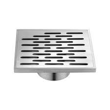 Bai 0586 Cast Stainless Steel 5 Inch Square Shower Drain Shower Drain Shower Bathroom Sink Drain