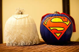 A Zombie Masquerade With Waldo And A Disembodied Finger Aka A Halloweeny Monday Montage Offbeat Bride Fall Halloween Decor Superman Pumpkin Halloween Themed Wedding