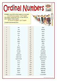 Ordinal And Numeral Numbers Worksheet Free Esl Printable Worksheets Made By Teachers Vocabulario En Ingles Basico Gramatica Inglesa Ensenanza De Ingles
