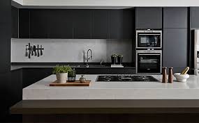 If you have a white vanity you can pair it with a black corian quartz countertop to create a dramatic ambiance. 12 Black Quartz Countertops Ideas For Kitchen Counter
