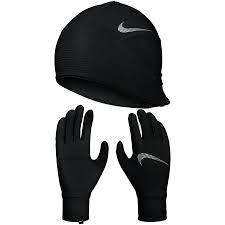 Mit einer mütze können damen ihrem look einen. Nike Essential Running Damen Handschuhe Mutze Black Black Silver 082