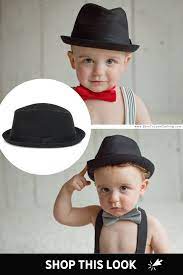 Baby Boy Black Fedora Hat Online