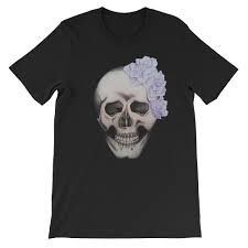 Unisex T Shirt With Billie Holiday Skull