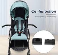 XaTanion Stroller barrStroller Bumper Bar With Smooth Leather Cover Angle Adjustable Stroller Bumper Bar Double Opening For ,Black,16.14*12.99 Inch