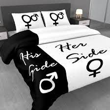 Please comment & share if you like it! Her Side And His Side Bedding Set