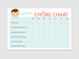Chore Chart Notepad Boy