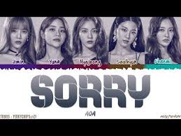 세 번째 미니 앨범 'heart attack' 전격 발매aoa, 무더위. Aoa Sorry Queendom Final Lyrics Color Coded Han Rom Eng Youtube