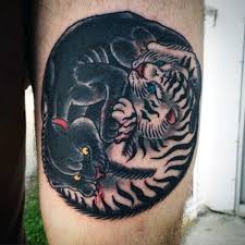 Vintage yin and yang in lotus. 53 Yin Yang Tattoo For Men 2020