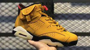Travis scott and jordan brand links up again on the yellow travis scott x air jordan 6 which was just a ff exclusive may now actually release to the this jordan 6 features a yellow suede upper, with black detailing the midsole, tongue and sock liner. Travis Scott X Air Jordan 6 Yellow Youtube