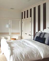 Here is my another video (tutorial) about how to make a walls striping entire inside of the bedroom. Crisp Navy Blue And White Wall Stripes Coastal Decor Ideas Interior Design Diy Shopping