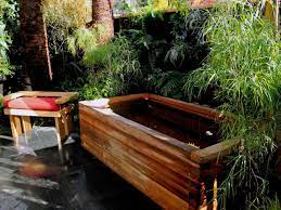 You know those pallets that you have in the backyard that are just waiting for a good project? Japanese Soaking Tub Designs Pictures Tips From Hgtv Hgtv