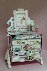 Paper Tales Class Marie Antoinette Mini Vintage Dresser Petite Boite Boites Allumettes Carterie