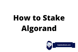 Staking inside of exodus is as simple as finding the crypto you want to stake and start earning rewards! How To Stake Algorand Where Can You Stake Algo Captainaltcoin