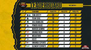 India Today League Pubg Mobile Invitational 2020 Tsm Entity Boss Miramar Clinch 2nd Chicken Dinner On Day 3 League Team Names Today