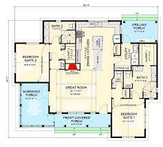 Plan 28932jj Exclusive Modern Farmhouse Plan With Two Master Suites And A Detached 2 Car Garage Modern Farmhouse Plans Farmhouse Plans House Plans