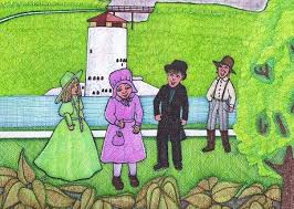 Old Fashioned Children Standing Across Old Fort Henry View At Kingston Ontario Canada Kingston Ontario Old Fort Art