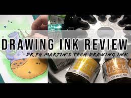 Winsor and newton drawing inks. Inking Supplies Testing Dr Ph Martin S Tech Drawing Inks Youtube