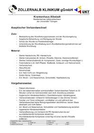 Desinfektion von innen nach aussen sept. Aseptischer Verbandwechsel Zollernalb Klinikum Ggmbh