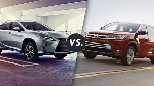 I know toyota makes lexus, but does toyota design a car, then rebadge it as a lexus, or does it design the lexus, then rebadge it as a toyota? Comparison 2019 Lexus Rx 350 Vs 2019 Toyota Highlander Longo Lexus Blog