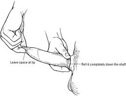 Pinching the reservoir shut with one hand, place the condom against the tip of the erect penis. How To Put On A Condom Dummies