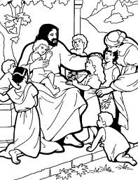 Jesus Teaching Children To Pray Sunday School Coloring Sheets Coloring Pages Bible Study For Kids
