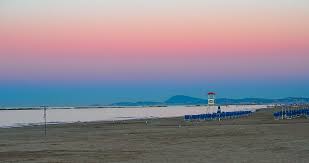 Maybe you would like to learn more about one of these? 1360x768px Free Download Hd Wallpaper Italy Senigallia Beach Pink Sea Seascape Sunset Sky Wallpaper Flare