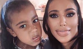 The baby is the daughter of kim kardashian and west, an acclaimed rapper. Kim Kardashian Wrangling Her Daughter On Zoom Is All Of Us Working From Home Mom Com