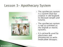 Lesson 3 Apothecary System Ppt Download