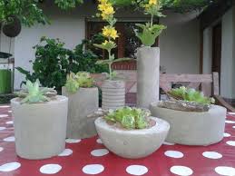 Ubertopfe Aus Beton Ubertopf Garten Kreativ