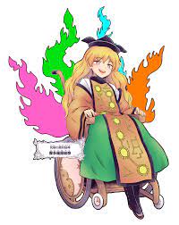 希 — I coloured the panel of Okina Matara sitting in...