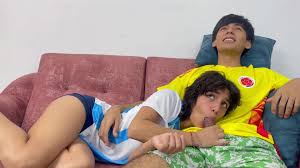 Handsome Lad Fucked His Sexy Slim Latina Step-sis While They Were Watching  a Football Match On TV