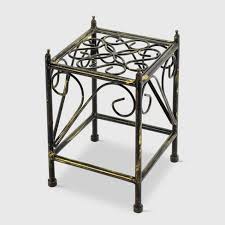 Free store pickup in stock $29.99 quick view. Small Square Iron Plant Stand Black Gold Ore International Target