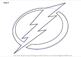 Tampa bay lightning logo image sizes: Learn How To Draw Tampa Bay Lightning Logo Nhl Step By Step Drawing Tutorials